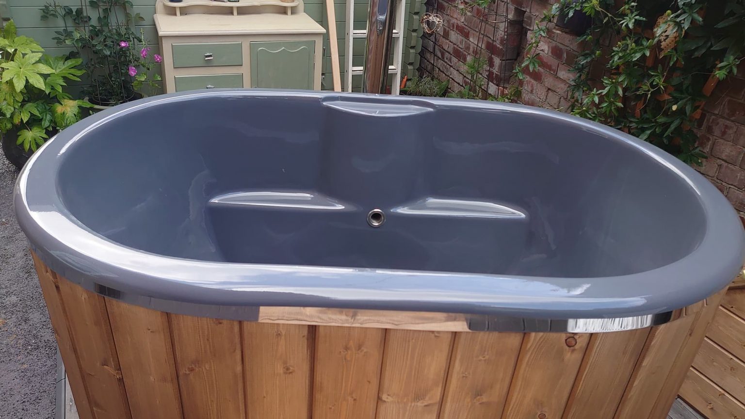 2 Person Hot Tub | Ofuro Japanese-Style | External Wood Burner - Baltic ...