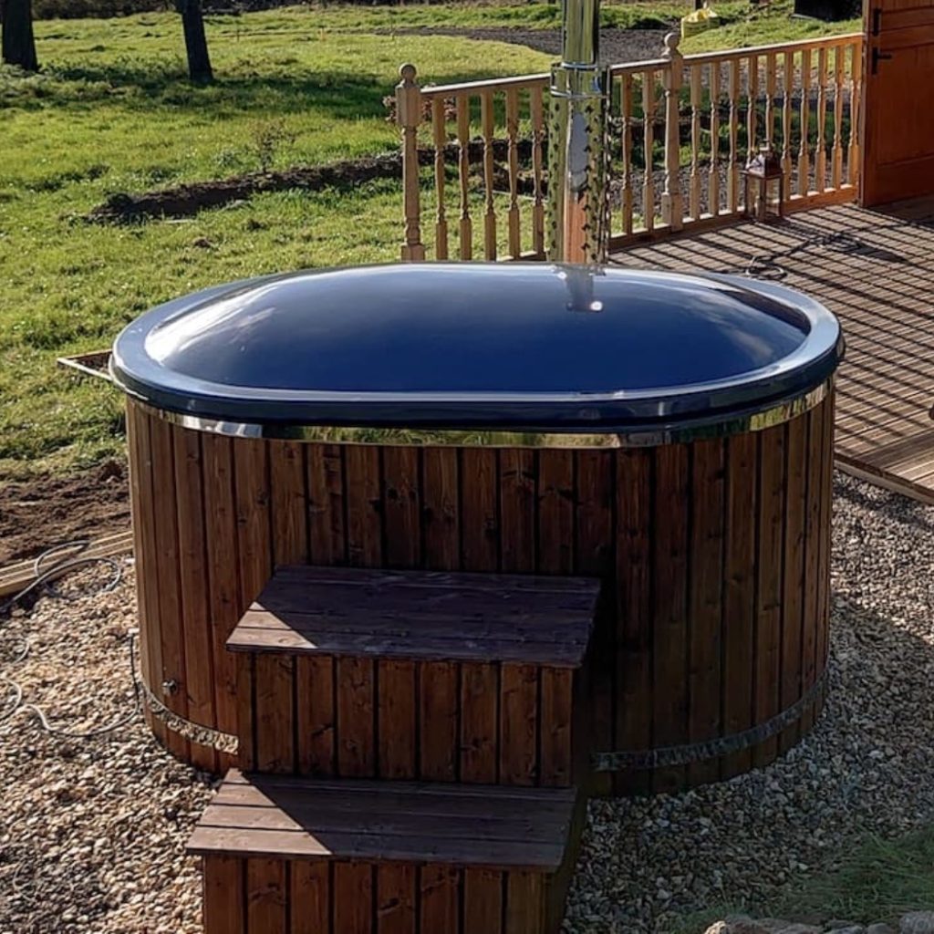 2 Person Hot Tub | Deluxe Ofuro Japanese-Style | External Wood Burner ...